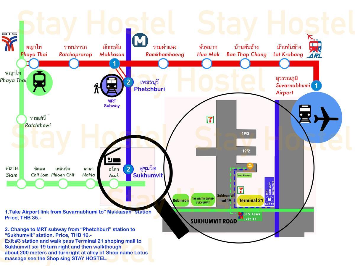 Stay Hostel Bangkok Exteriör bild